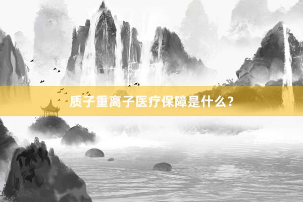 质子重离子医疗保障是什么？